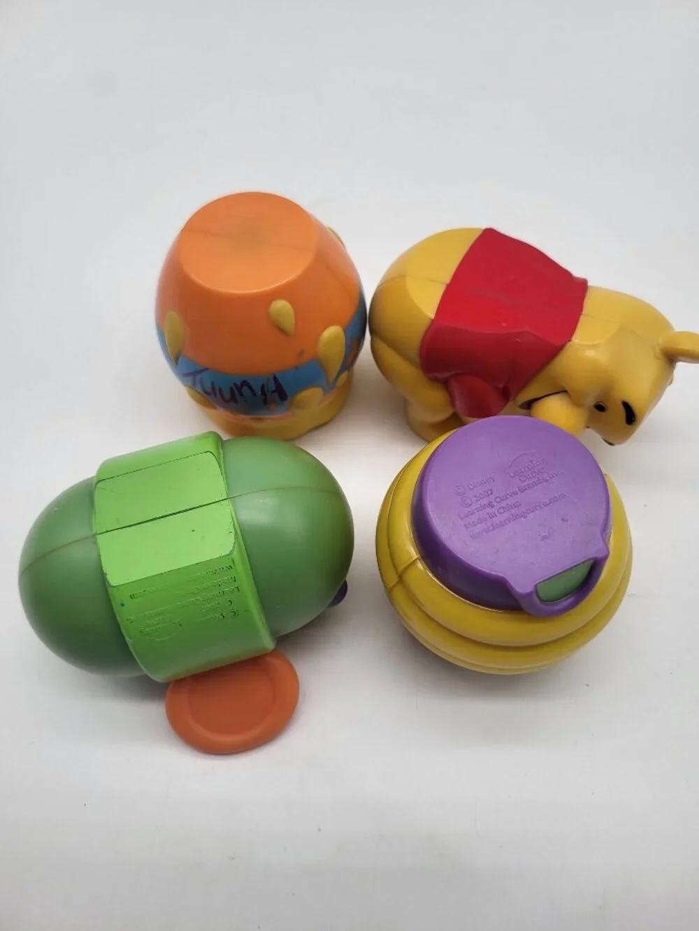 Learning Curve 2007 Disney Winnie the Pooh Magnetic Stacking Toys Set 4